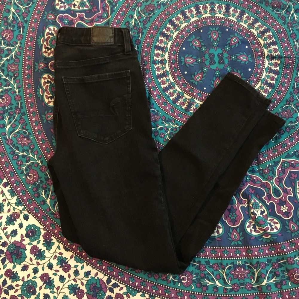 American Eagle Black High-Rise Jeggings